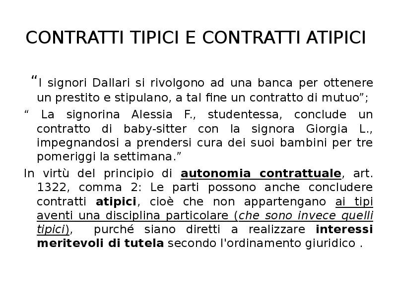 Nozione Di Contratto Elementi Essenziali Contratti Tipici E Atipici