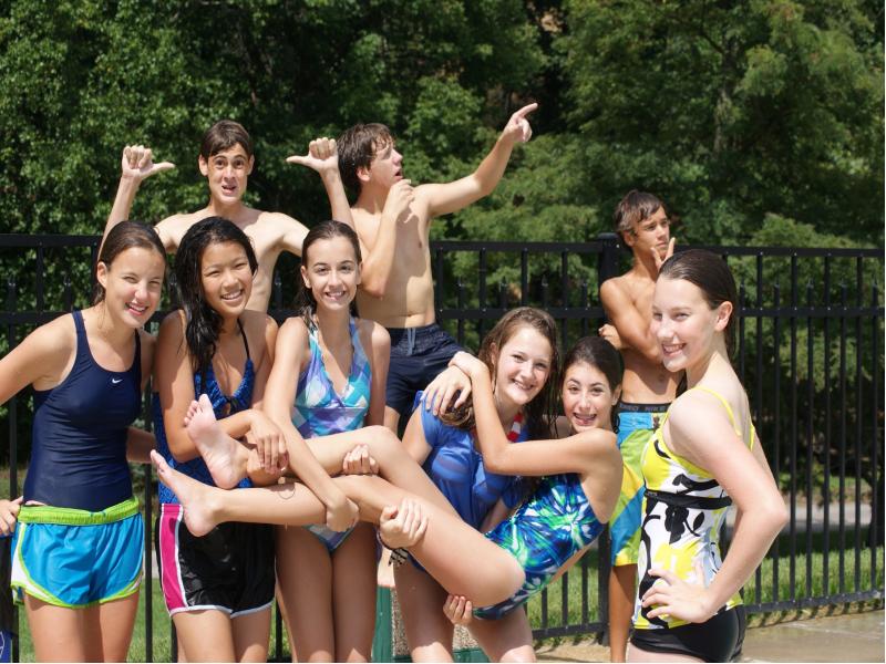 Elementary School Girls Pool Party