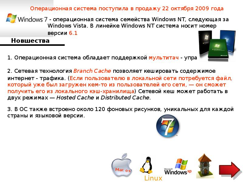 Работа с объектами ос презентация