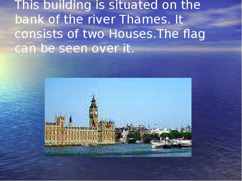 Great britain is situated on islands. Презентация по английскому на тему the Thames.