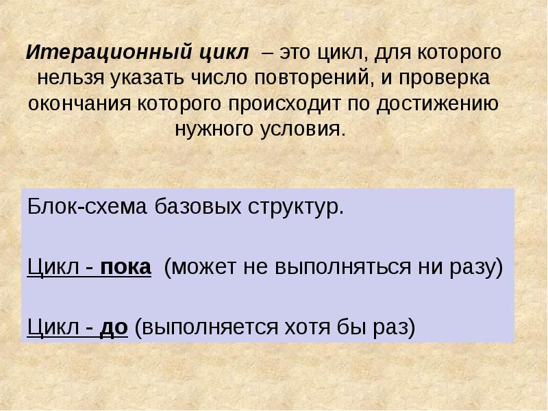 Нельзя указать. Итерационный цикл. Итерация цикла. Итерационный цикл пример. Какой цикл называется итерационным.