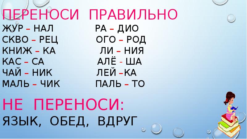 Правильный перенос слова уроки. Правила переноса в русском. Переноси правильно. Язык перенести по слогам. Правильный перенос слов.