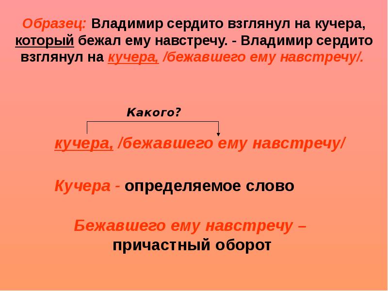 Презентация причастный оборот 7 класс ладыженская