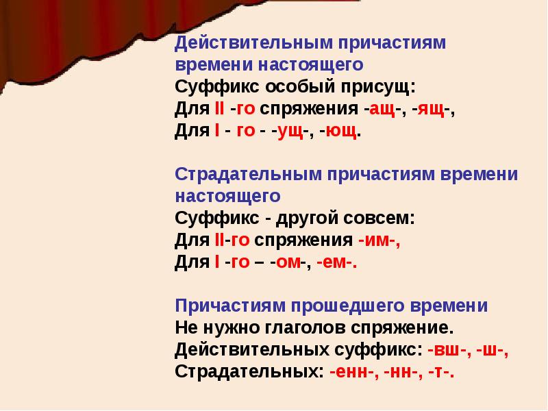 Все о причастии проект