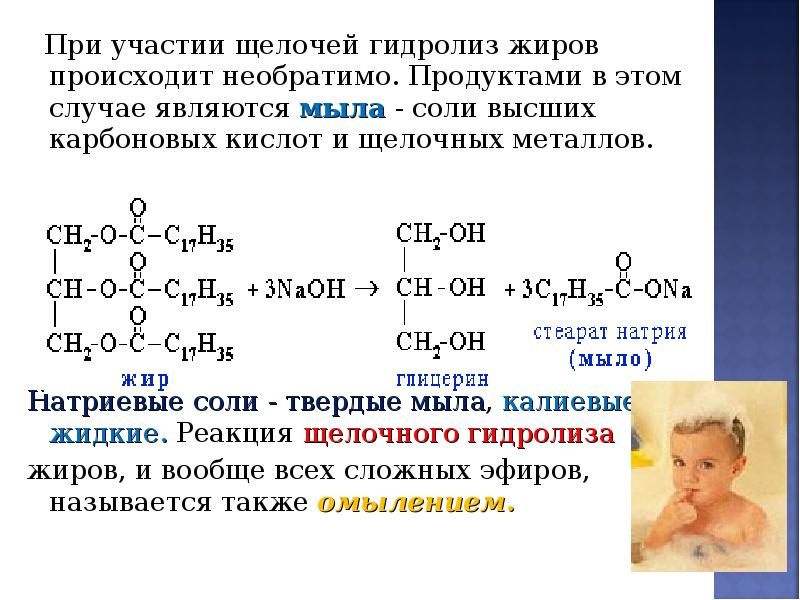 Соли карбоновых кислот мыла презентация 10 класс