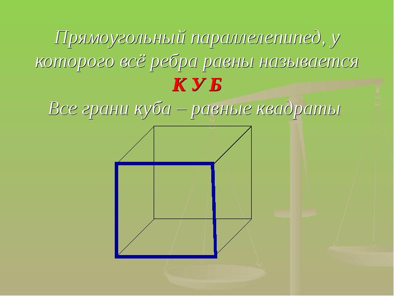 Прямоугольный параллелепипед и куб 5 класс презентация