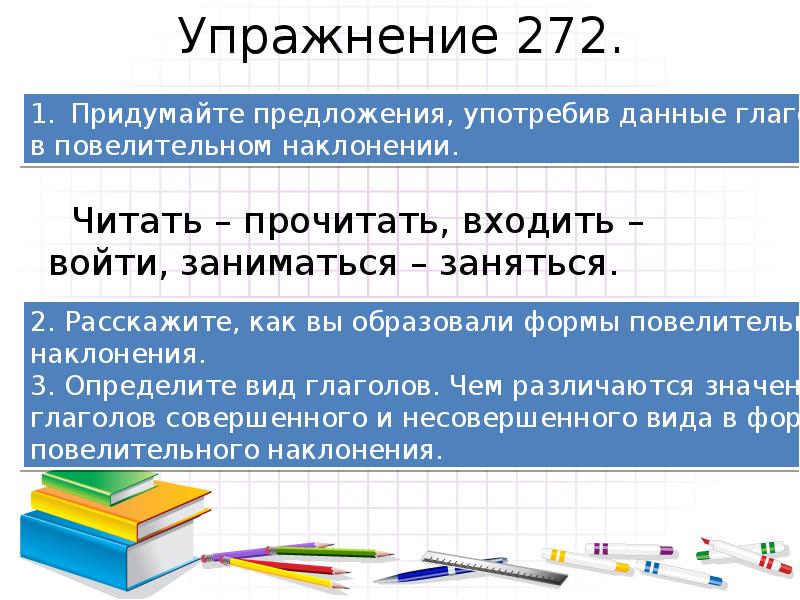 Презентация на тему повелительное наклонение 6 класс