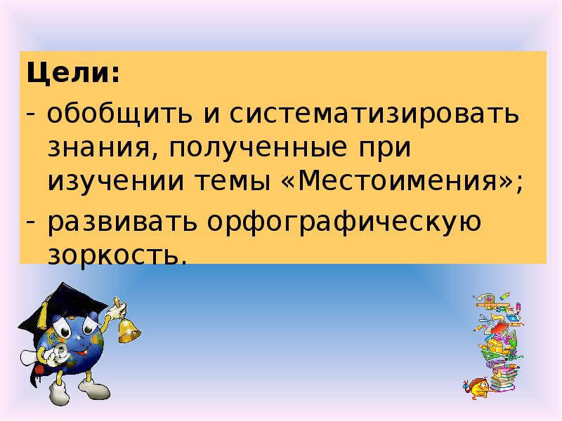 Обобщение знаний о местоимении презентация 3 класс