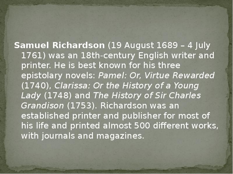 Samuel Richardson