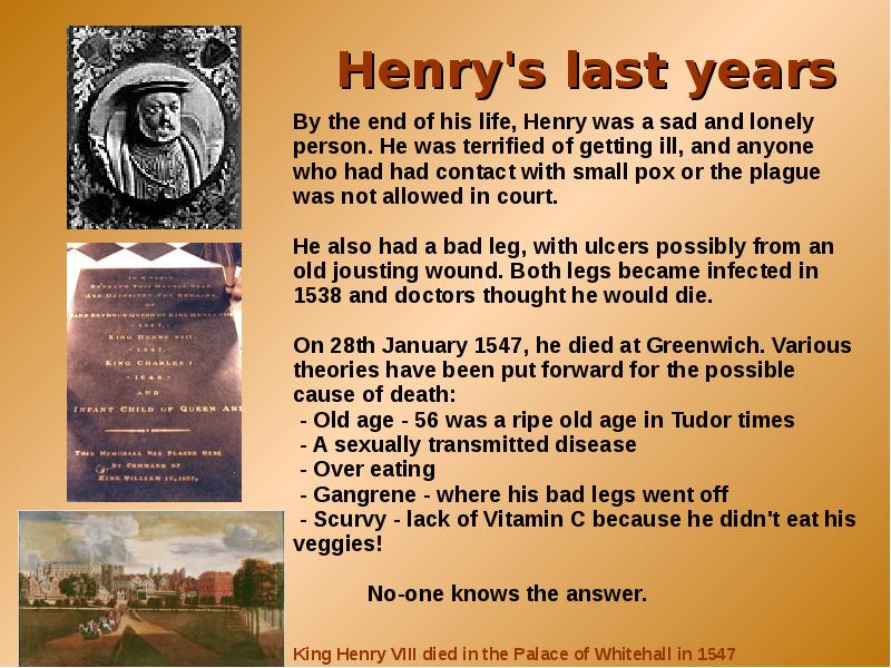 Презентация henry viii