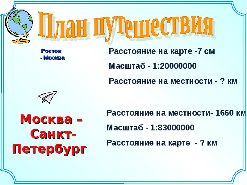 Презентация 6 класс масштаб