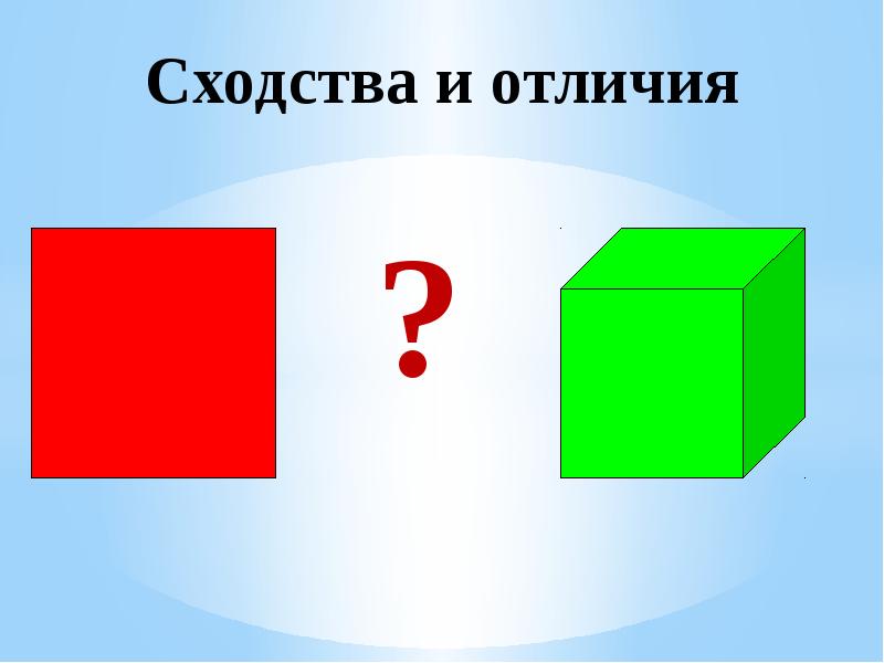 Сходства и различия картинки для презентации