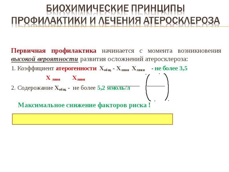 Момент возникновения. Биохимические принципы профилактики и лечения атеросклероза. Биохимические принципы лечения атеросклероза. Биохимические основы развития атеросклероза. Биохимические основы профилактики и лечения атеросклероза.