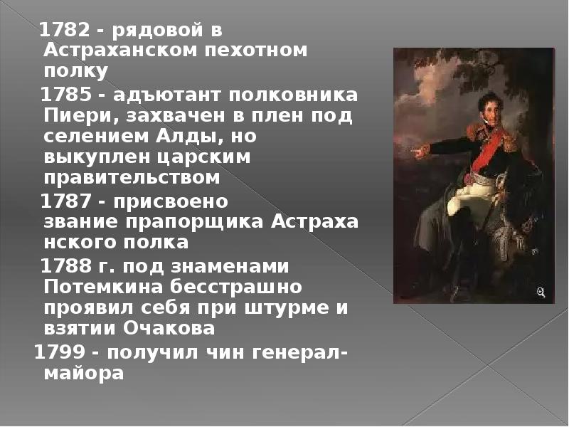 Багратион ли его выиграл по мнению толстого. Багратион в Астраханском полку. 1785 Событие. Адъютант текст.