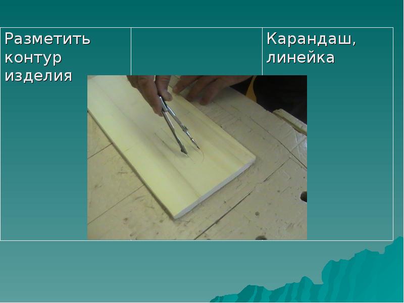 Технологическая карта изготовления разделочной доски 6 класс