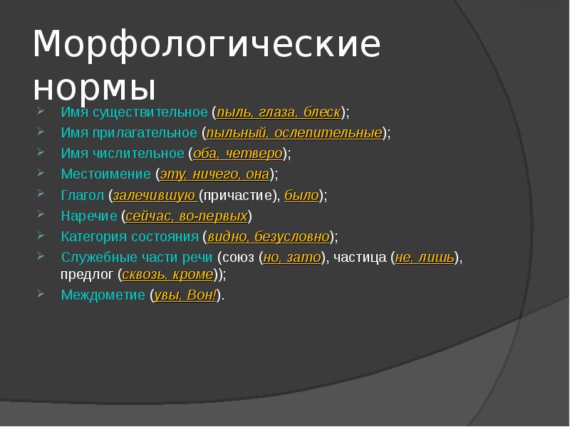 Грамматические нормы презентация