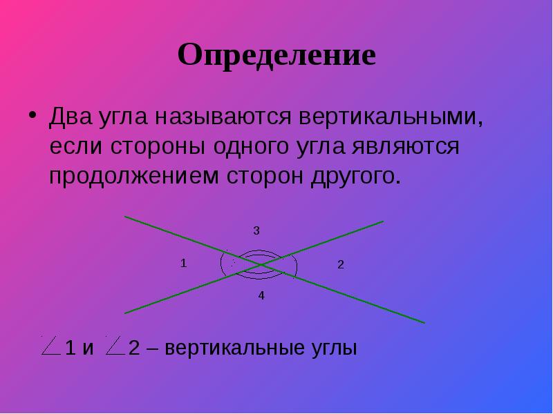 С какими вертикальными. Определение вертикальных углов. Что такое вертикальные углы в геометрии. Определение dthnbfkmys[ углов. Вертикальные углы определение и свойства.