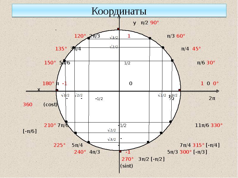 Поворот точки вокруг начала координат 10 класс презентация колягин