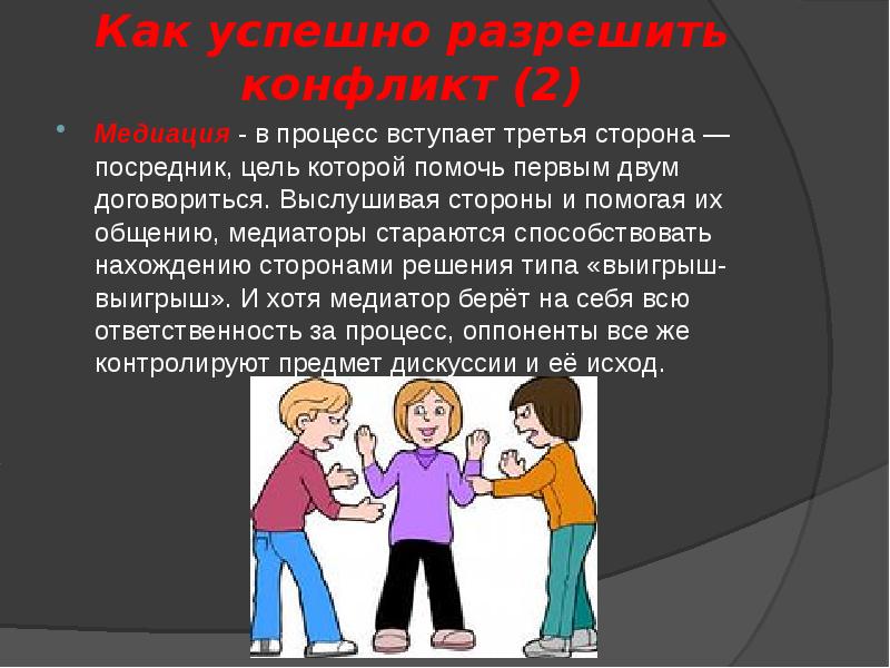 Как вести себя в конфликтной ситуации рисунок