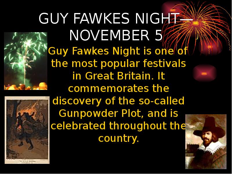 Guy fawkes night презентация на английском