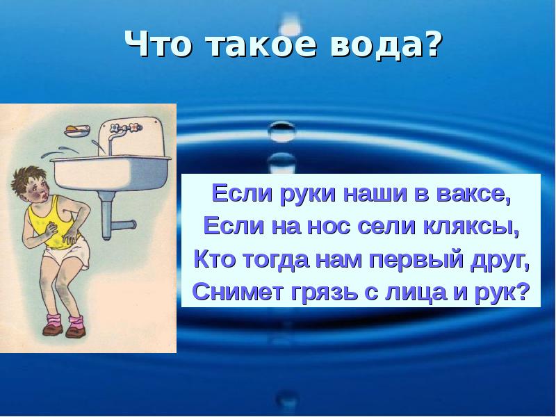 Презентация окружающий мир 2 класс плешаков про воду