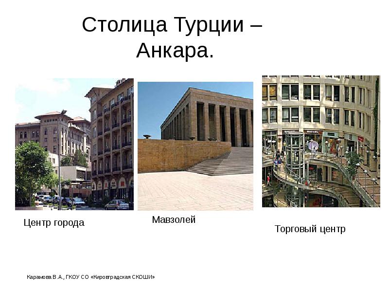 Столица Турции – Анкара. Столица Турции – Анкара.