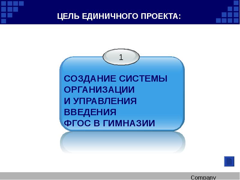 Единичное управление. Единичный проект.