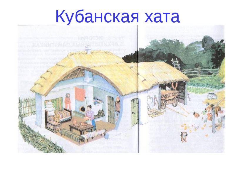 Рисунок казачьей хаты