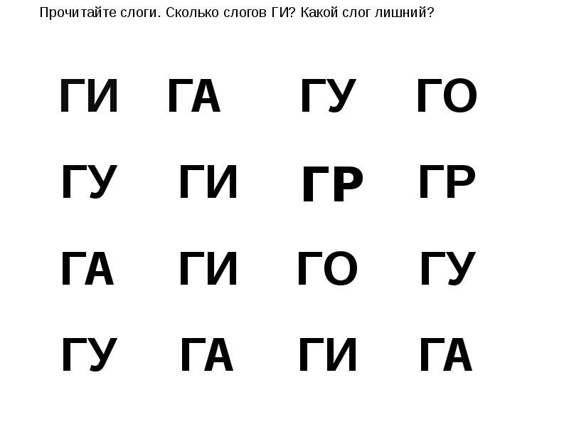 Читаем слоги с буквой с презентация