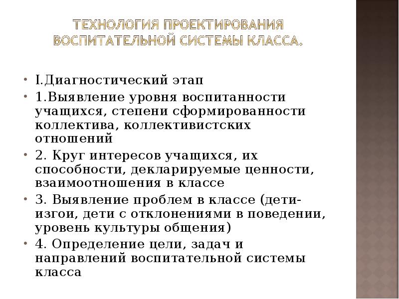 Классы воспитания. Технология проектирования воспитательной системы класса. Этапы технологии проектирования воспитательной системы класса. Этапы деятельности по проектированию воспитательной системы класса. Моделирование и проектирование воспитательных систем.