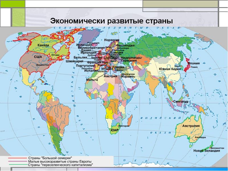 Политическая карта мира типология стран мира