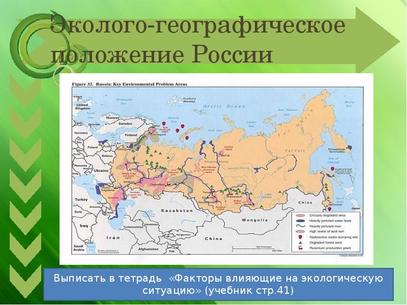 Эколого-географическое положение России