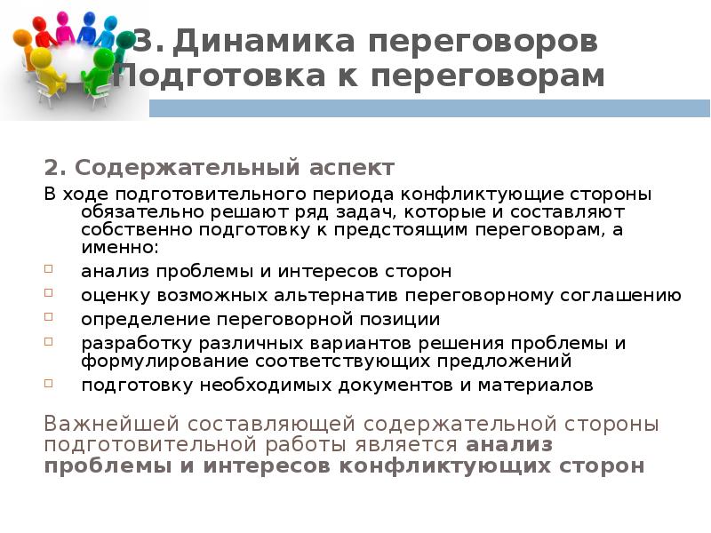 Переговоры как способ разрешения конфликта презентация