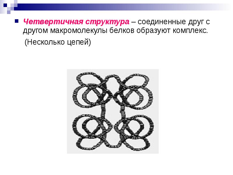 Четвертичная структура белка презентация