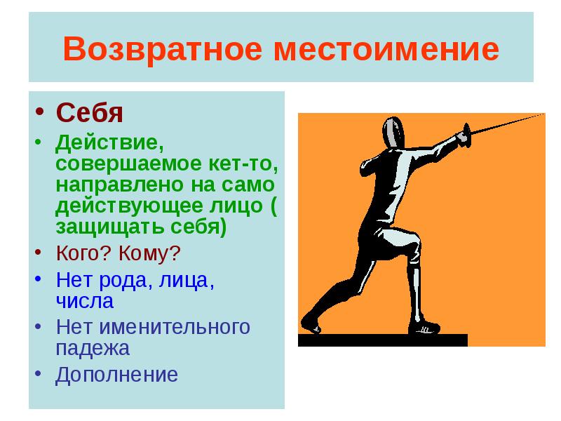 Презентация возвратное местоимение себя