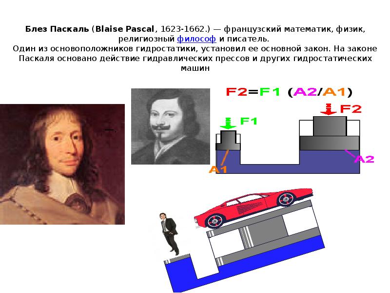 Блез Паскаль (Blaise Pascal, 1623-1662.) — французский математик, физик, религиозный философ