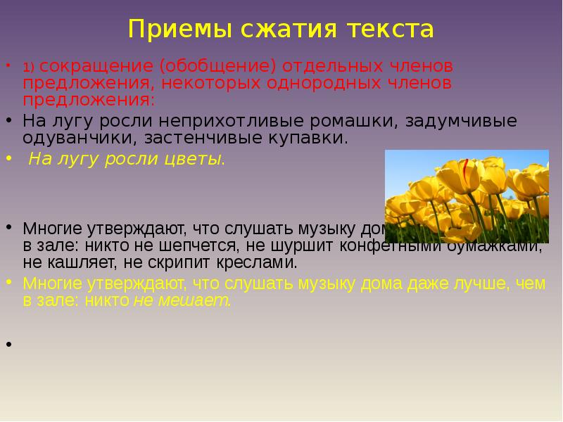 Путь предложения. На лугу предложения. Обобщающее слово к одуванчику. Вы были на лугу в начале лета. Написать сжатое изложение 6 класс Ромашка.