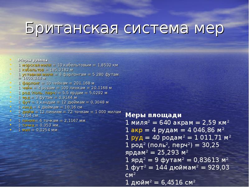 Длина моря. Миля в километрах сухопутная и морская. Реки России презентация. Морская миля мера длины. Презентация на тему реки России.