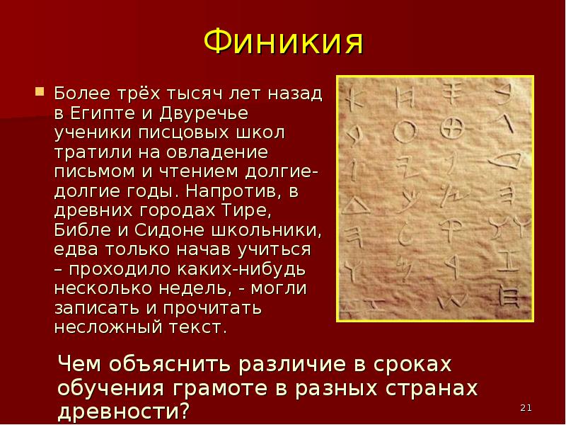 Проект история письменности финикия