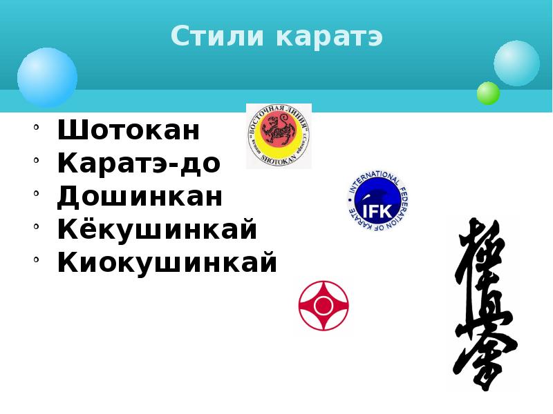 Презентация каратэ киокушинкай