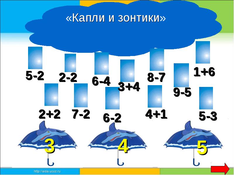 Игра по математике для 1 класса презентация