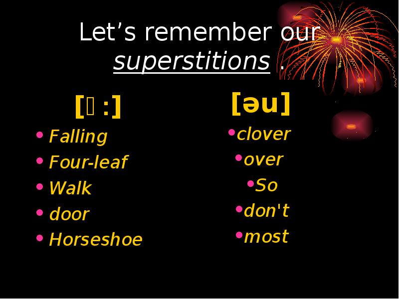 Kinds of superstitions. Презентация по английскому языку Superstitions. Superstitions Module 1b Spotlight 9 презентация. Superstitions Spotlight 9. Exams Superstition презентация.
