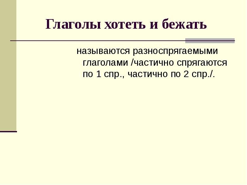 Разноспрягаемые глаголы 6 класс конспект урока презентация