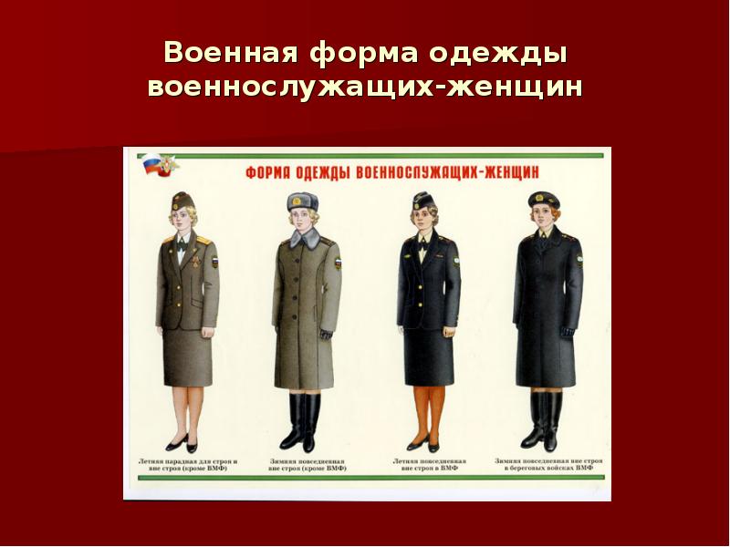 Военная форма одежды военнослужащих-женщин