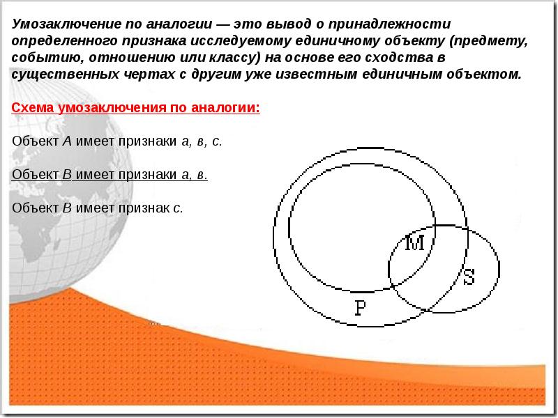 Схема умозаключения по аналогии