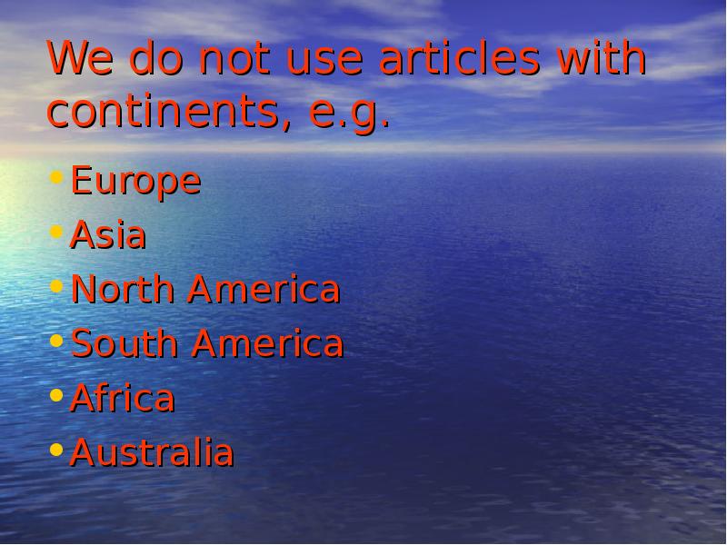 Articles with geographical names план урока