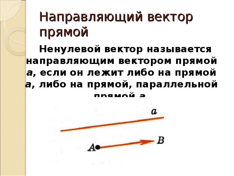 Вектор прямой. Направляющий и нормальный вектор. Направляющий вектор прямой. Направляющий вектор прямой в пространстве. Направляющие векторы прямой.