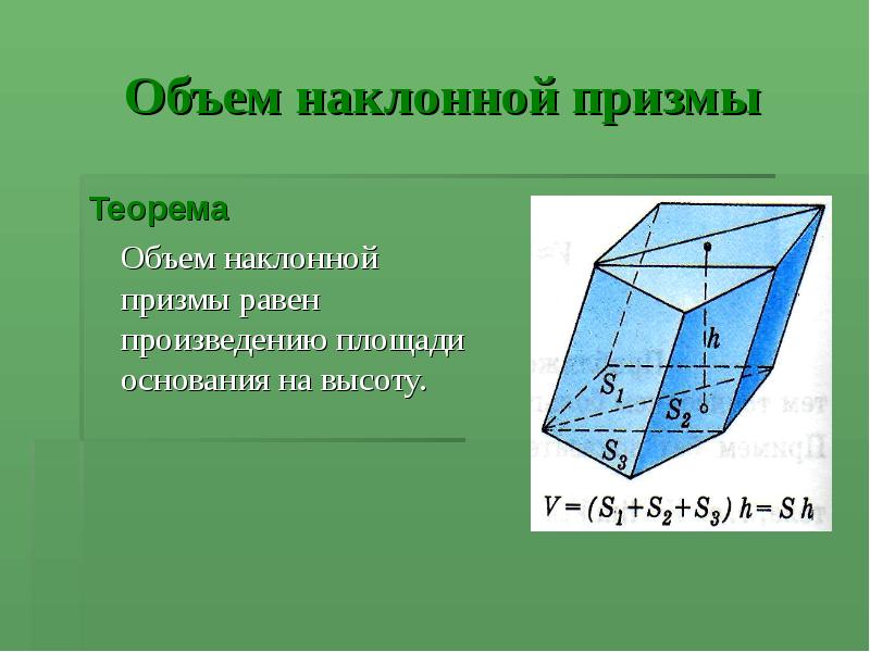 Презентация на тему призма 9 класс