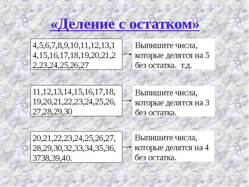 Деление с остатком 8 класс презентация