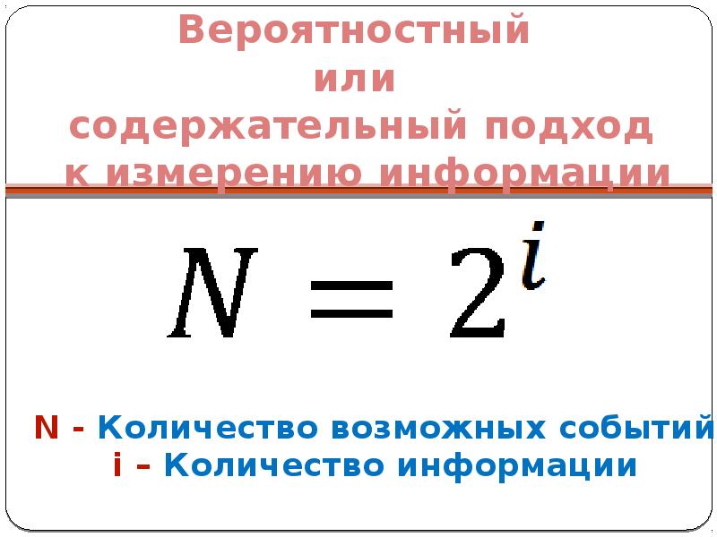 Содержательный подход презентация